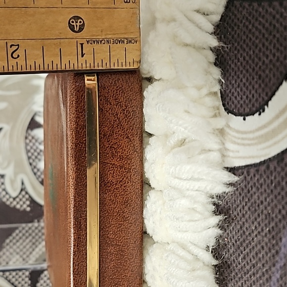 Vintage box for man jewelry, handmade embroidery designs inside. Gentlemen 🎁 - Picture 9 of 9